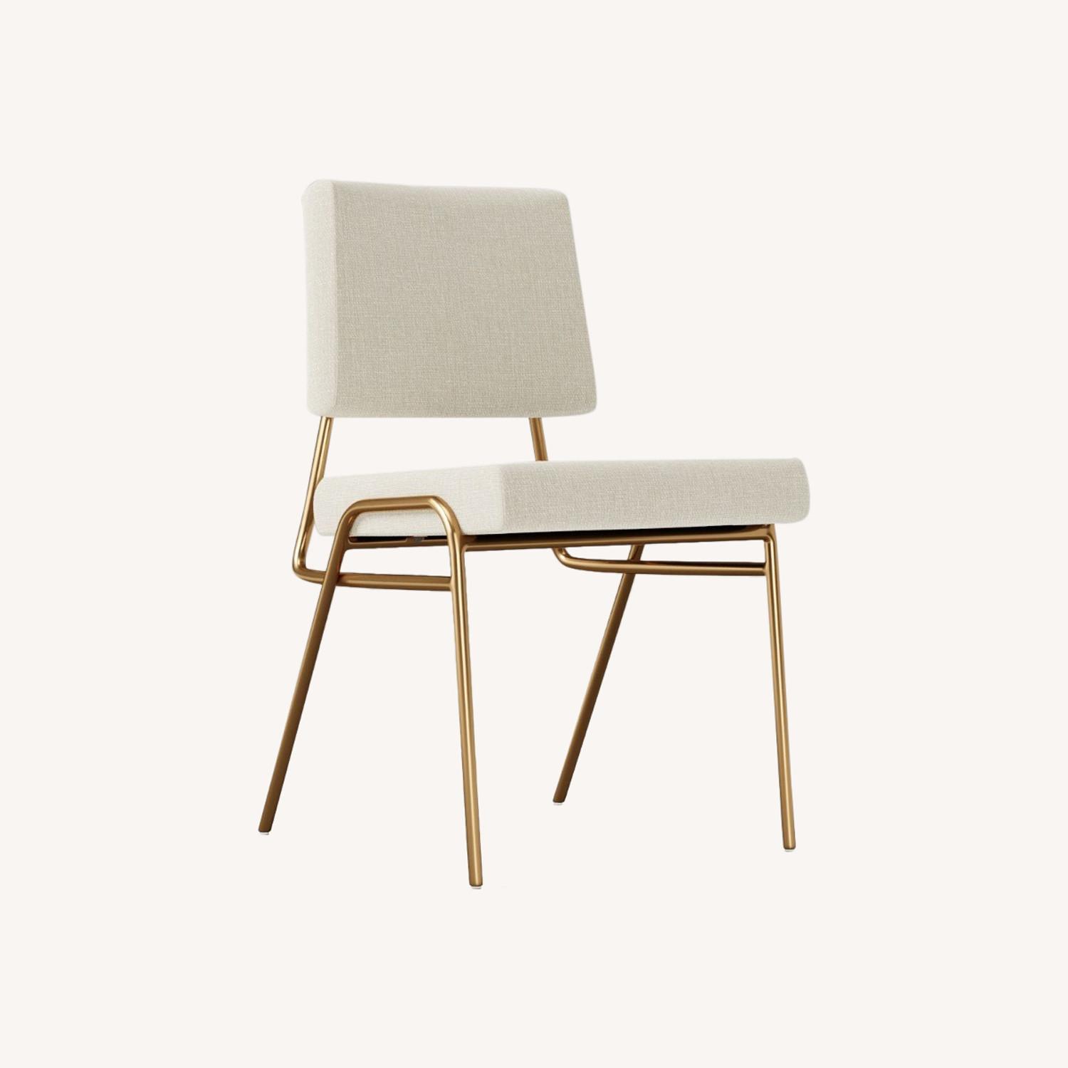 West Elm Wire Frame Dining Chairs - image-0