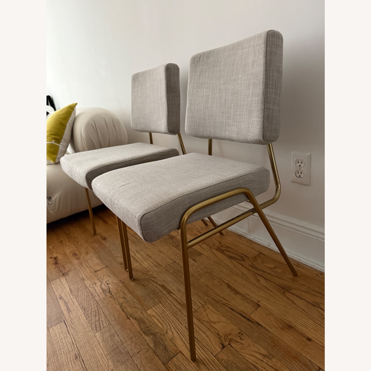 West Elm Wire Frame Dining Chairs - image-2
