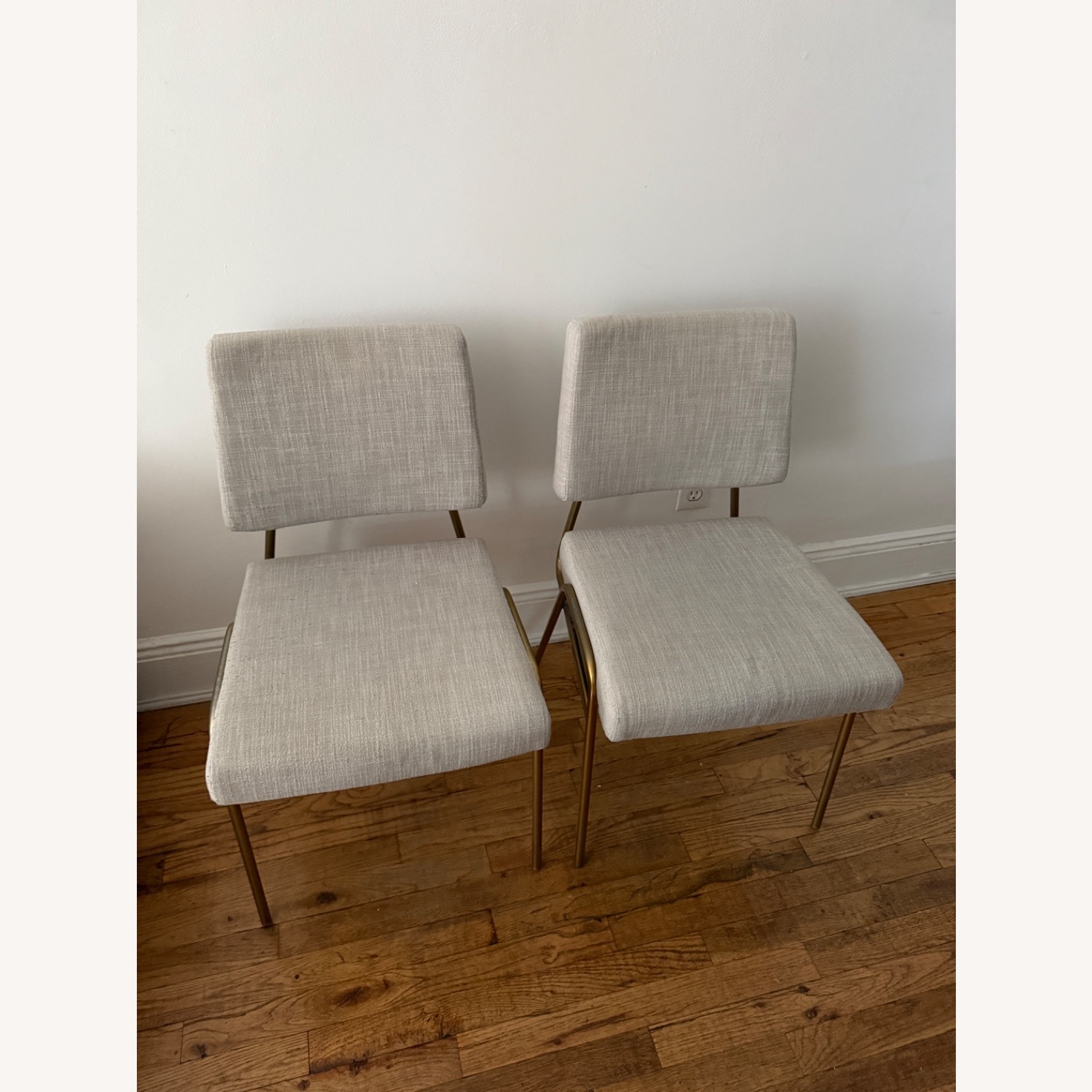 West Elm Wire Frame Dining Chairs - image-1