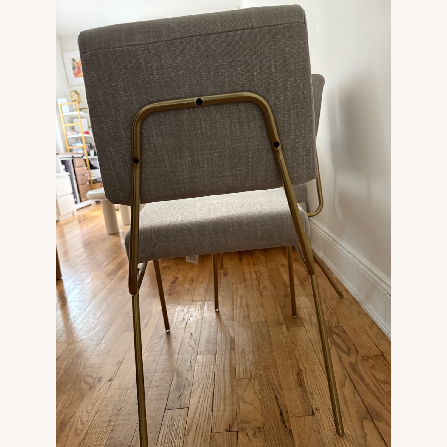 West Elm Wire Frame Dining Chairs - image-3