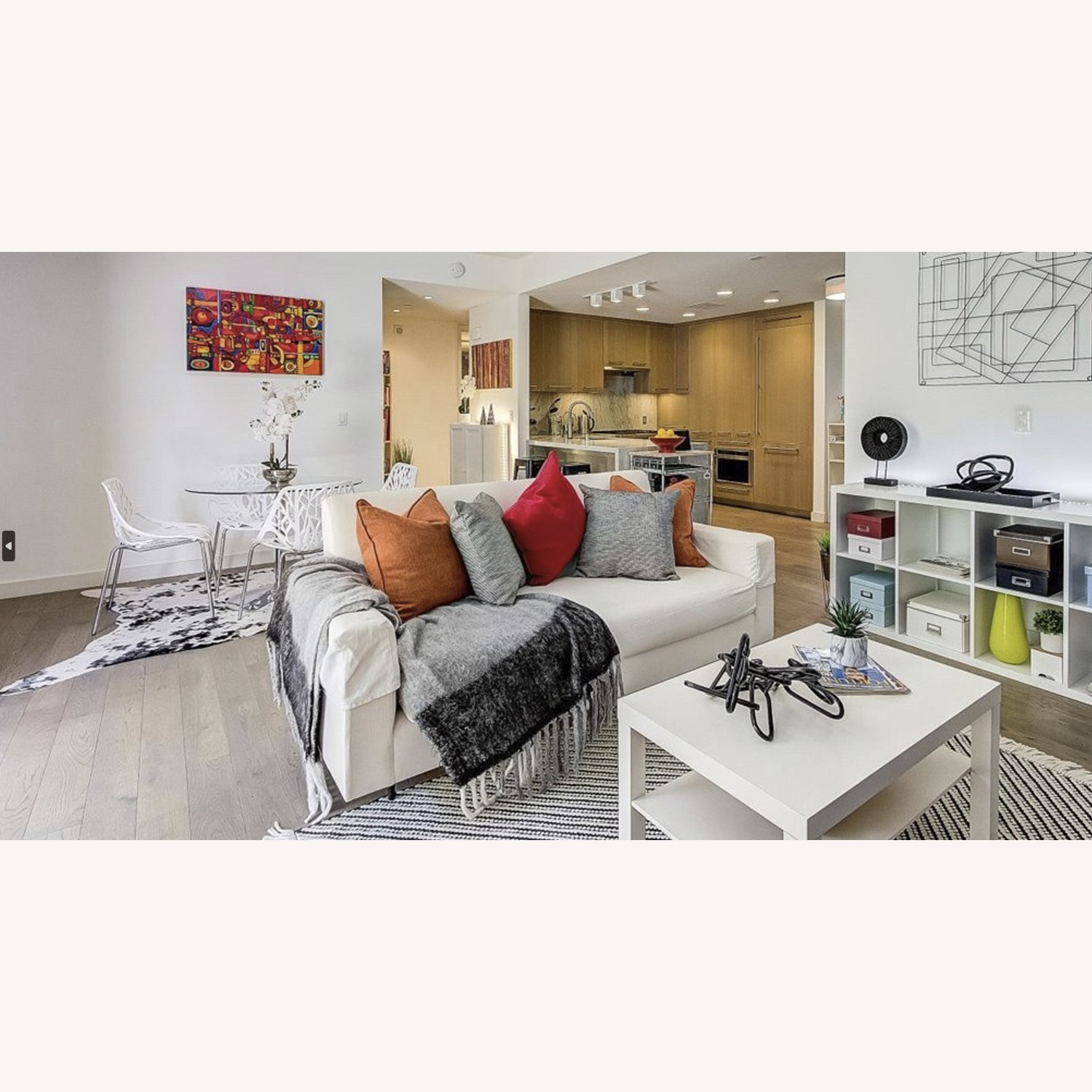 Elegant 2 Seater Organic Cotton Sofa by Ekla Home - image-2