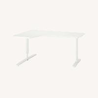 IKEA Bekant Corner Desk Left with Eilif Dividers