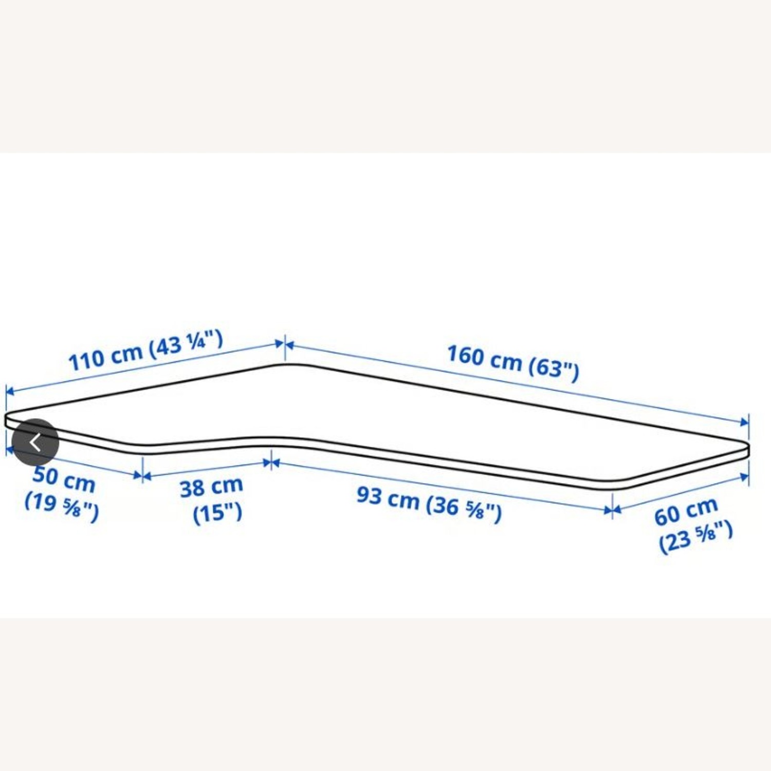 IKEA Bekant Corner Desk Left with Eilif Dividers - image-2