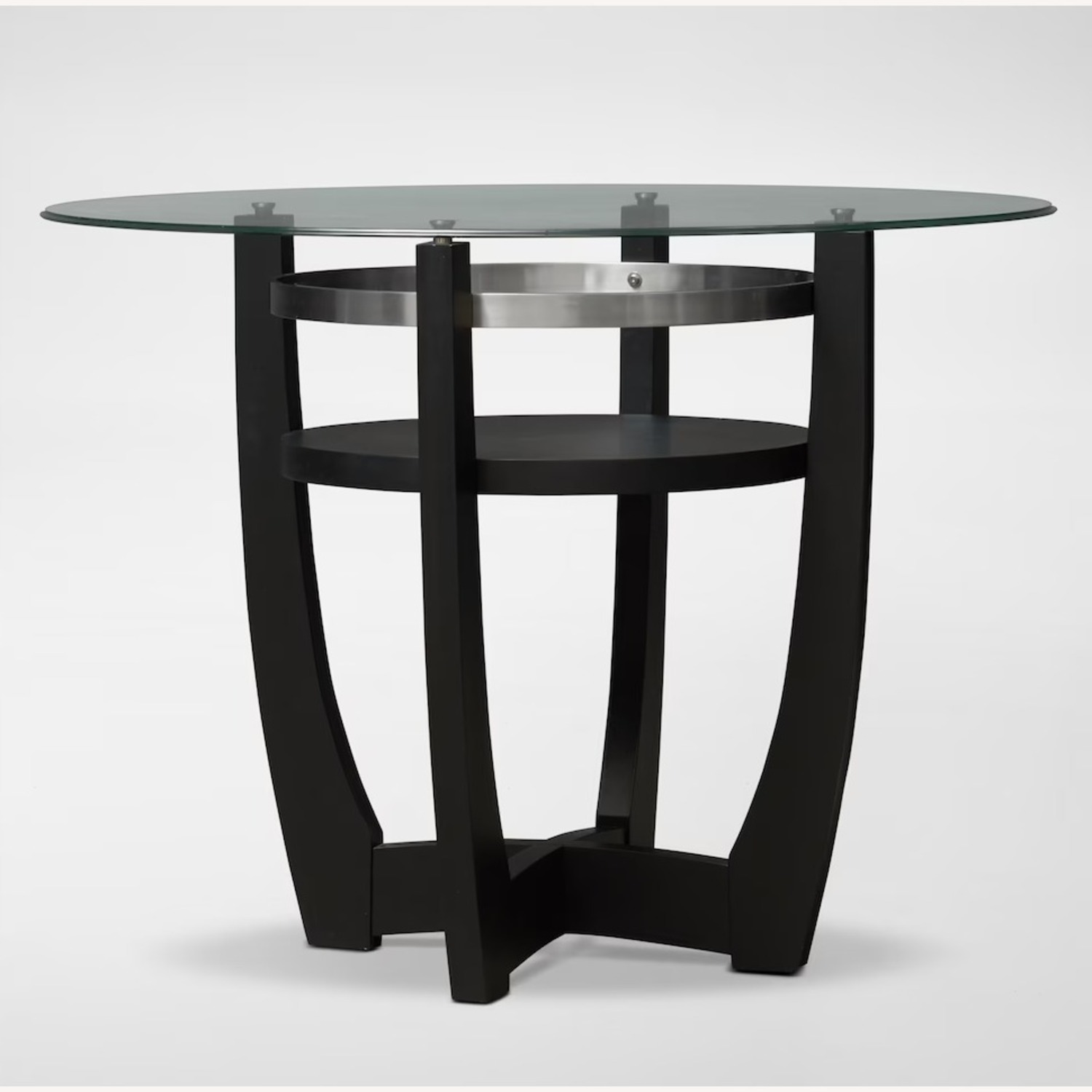 Counter-Height Glass Dining Table and 6 Chairs  - image-2