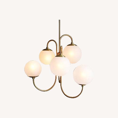 Used West Elm Pelle Gooseneck Chandelier  for sale on AptDeco