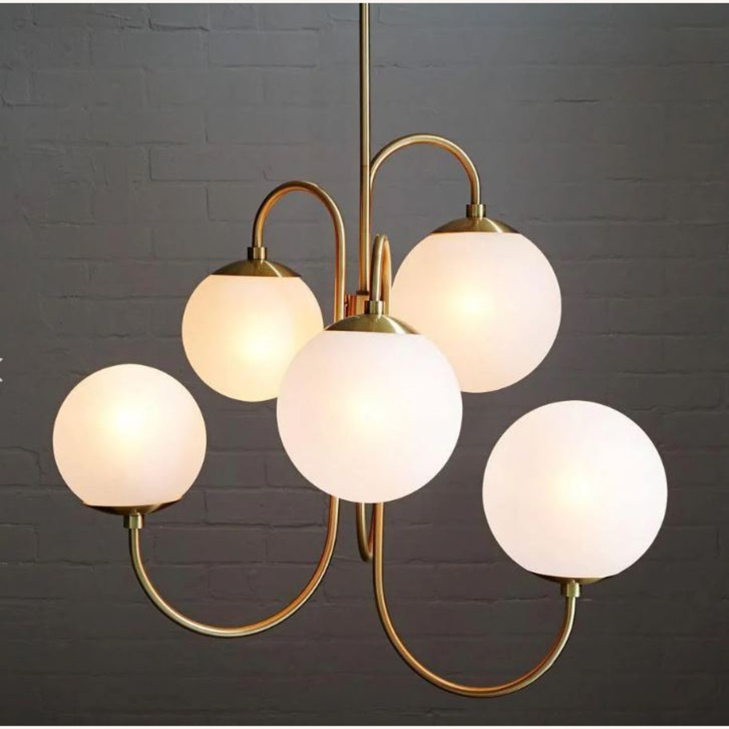 West Elm Pelle Gooseneck Chandelier - image-1