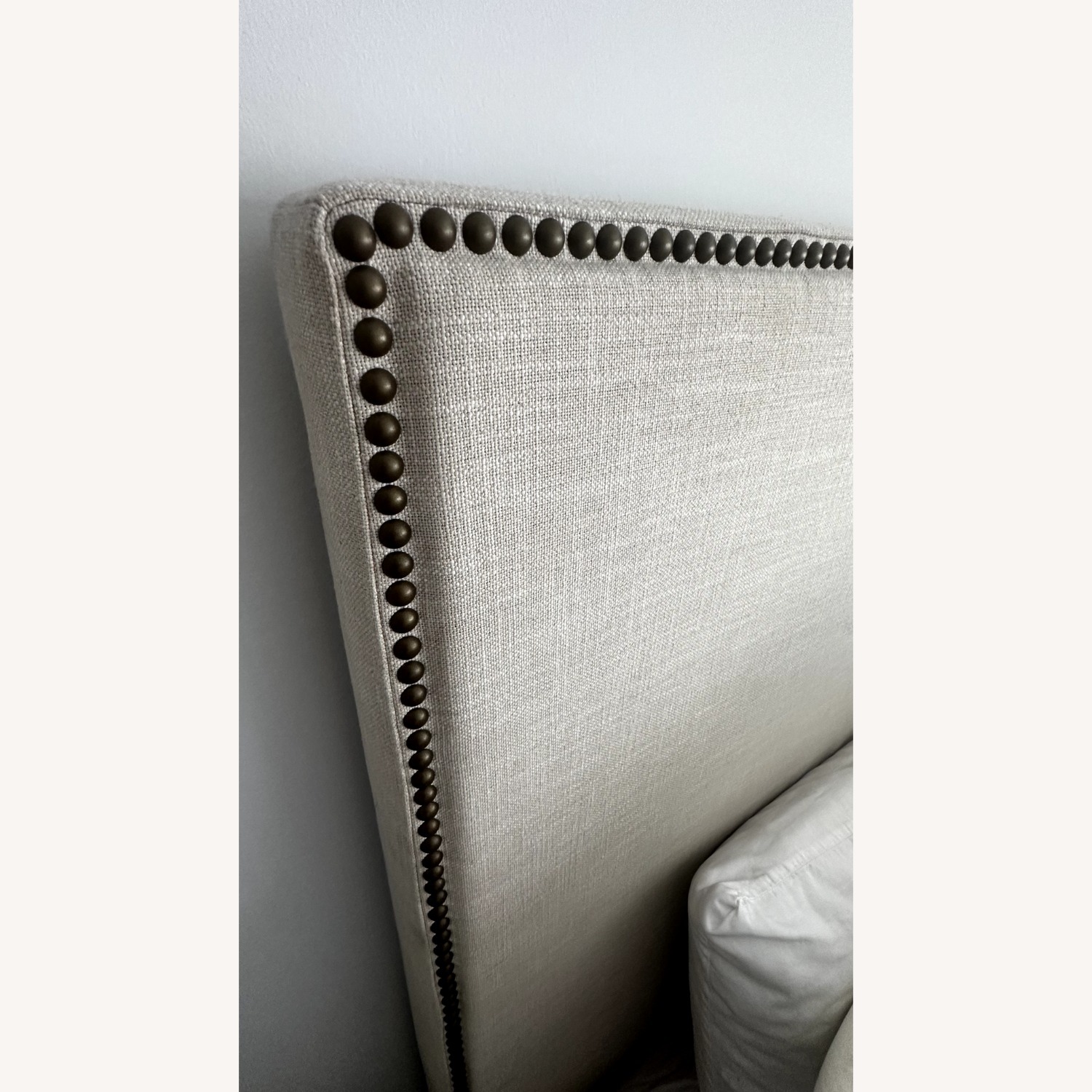 West Elm Studded Headboard & Bed Frame - image-5