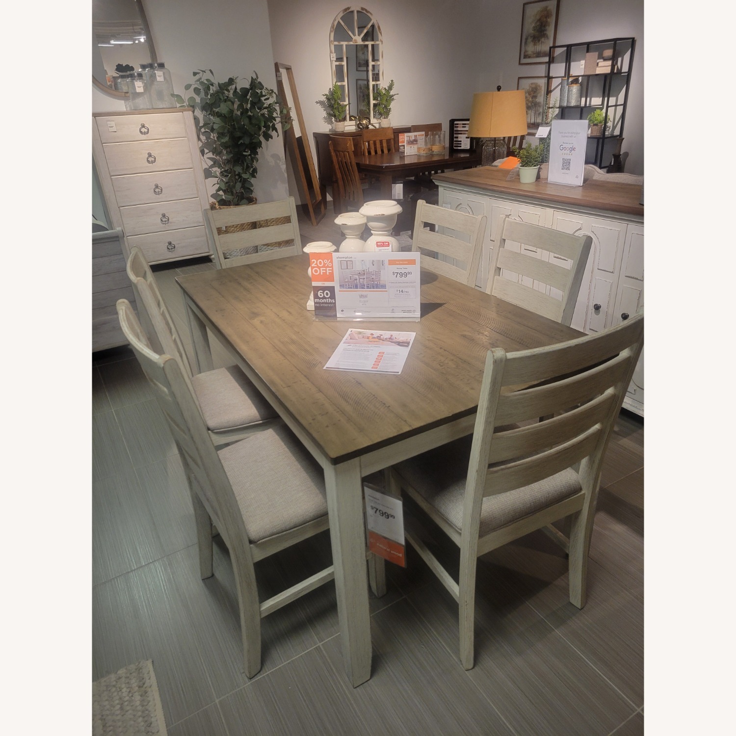 Ashley Furniture Skempton Dining Set with 6 Chairs - image-3