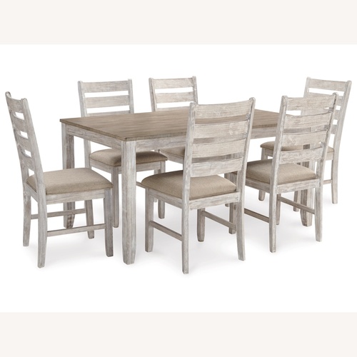 Used Ashley Furniture Skempton Dining Set with 6 Chairs for sale on AptDeco