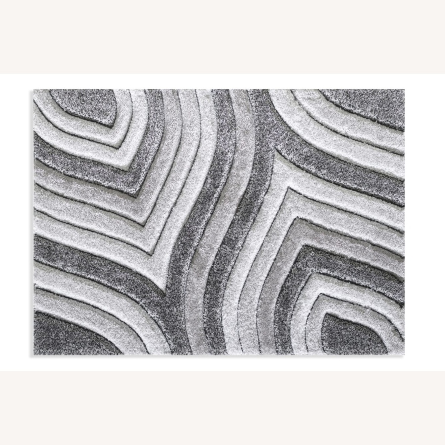 Bob's Discount Furniture Gray Swirl Carved Rug - image-4