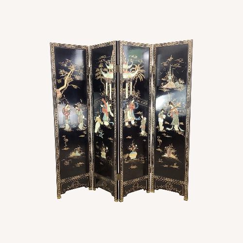 Used Vintage Hand-Painted Chinoiserie Folding Screen for sale on AptDeco