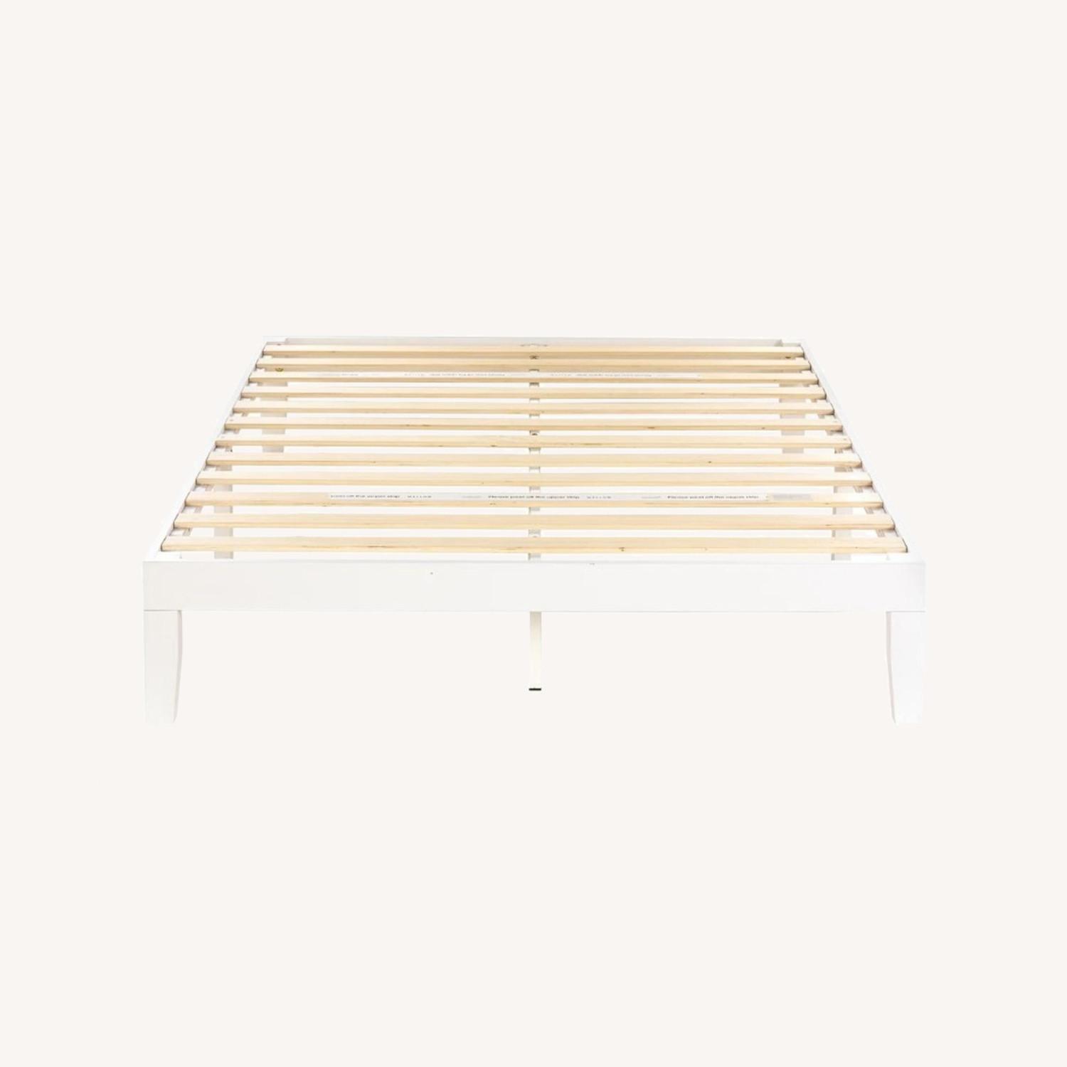 Harlow Full Size Wayfair White Bedframe - image-0