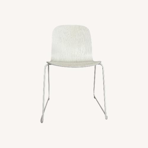 Used Set of White Muuto Dining Chairs Chairs  for sale on AptDeco