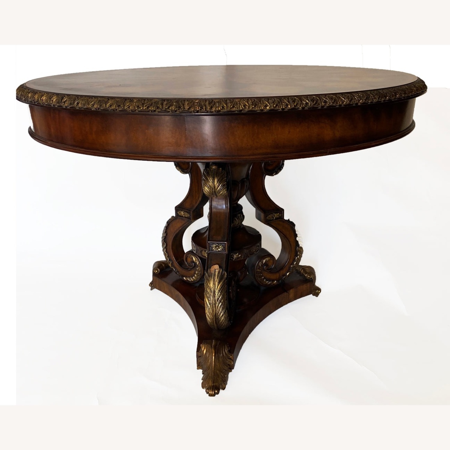 Maitland-Smith Parquetry Mahogany Center Table - image-3