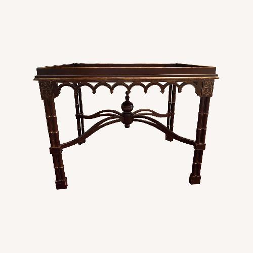 Used Hand-painted Mahogany Coffee Table for sale on AptDeco