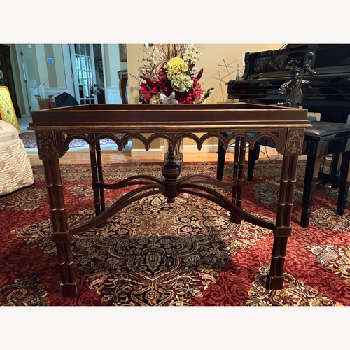 Used Hand-painted Mahogany Coffee Table for sale on AptDeco