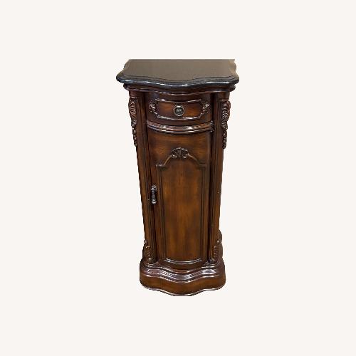 Used Granite-topped Media Storage Cabinet for sale on AptDeco