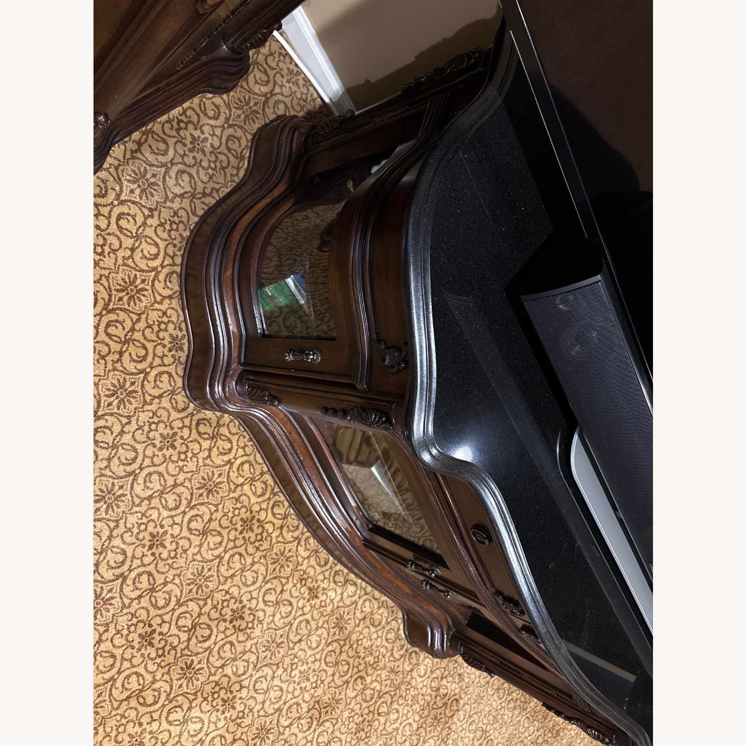 Granite-topped Media Stand And Cabinet - image-4