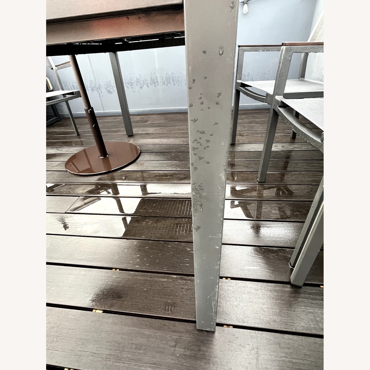 Gloster Teak Outdoor Dining Set and 4 Chairs - image-3