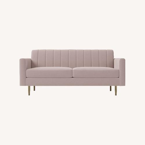 Used West Elm Mauve Olive Sofa for sale on AptDeco