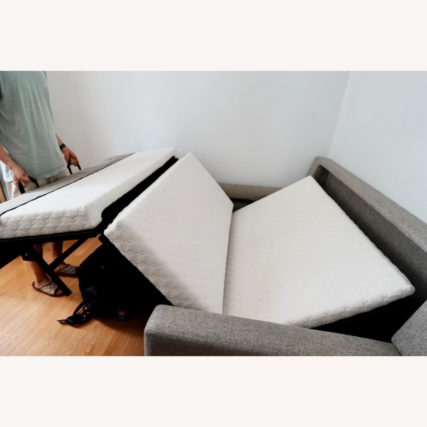 American Leather Comfort Sleeper Sofa Queen Size - image-3