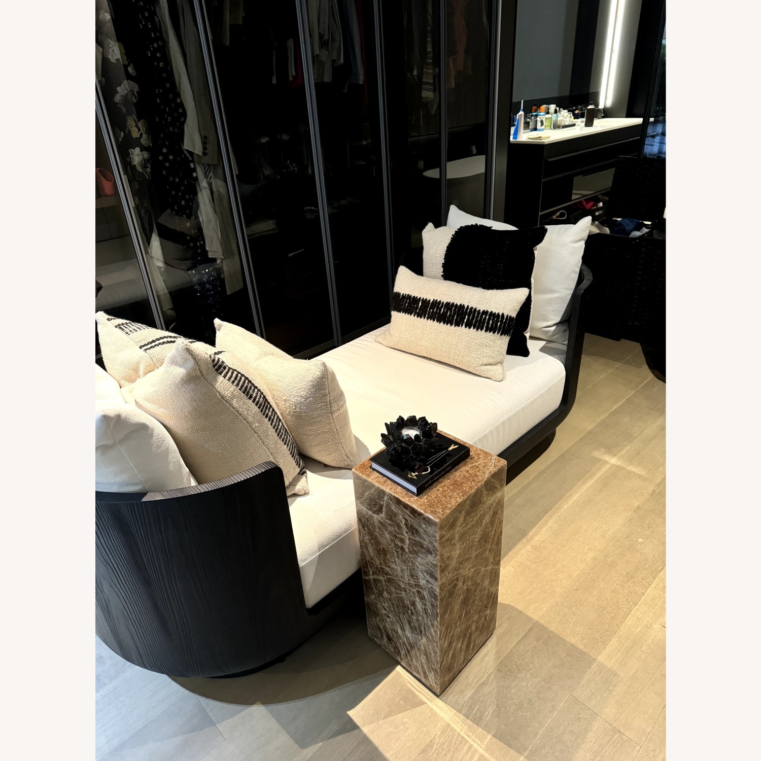 Ciro Fabric Double-Arm Daybed - image-1