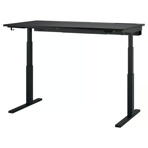 Ikea Tarendo Black Table/Desk - AptDeco