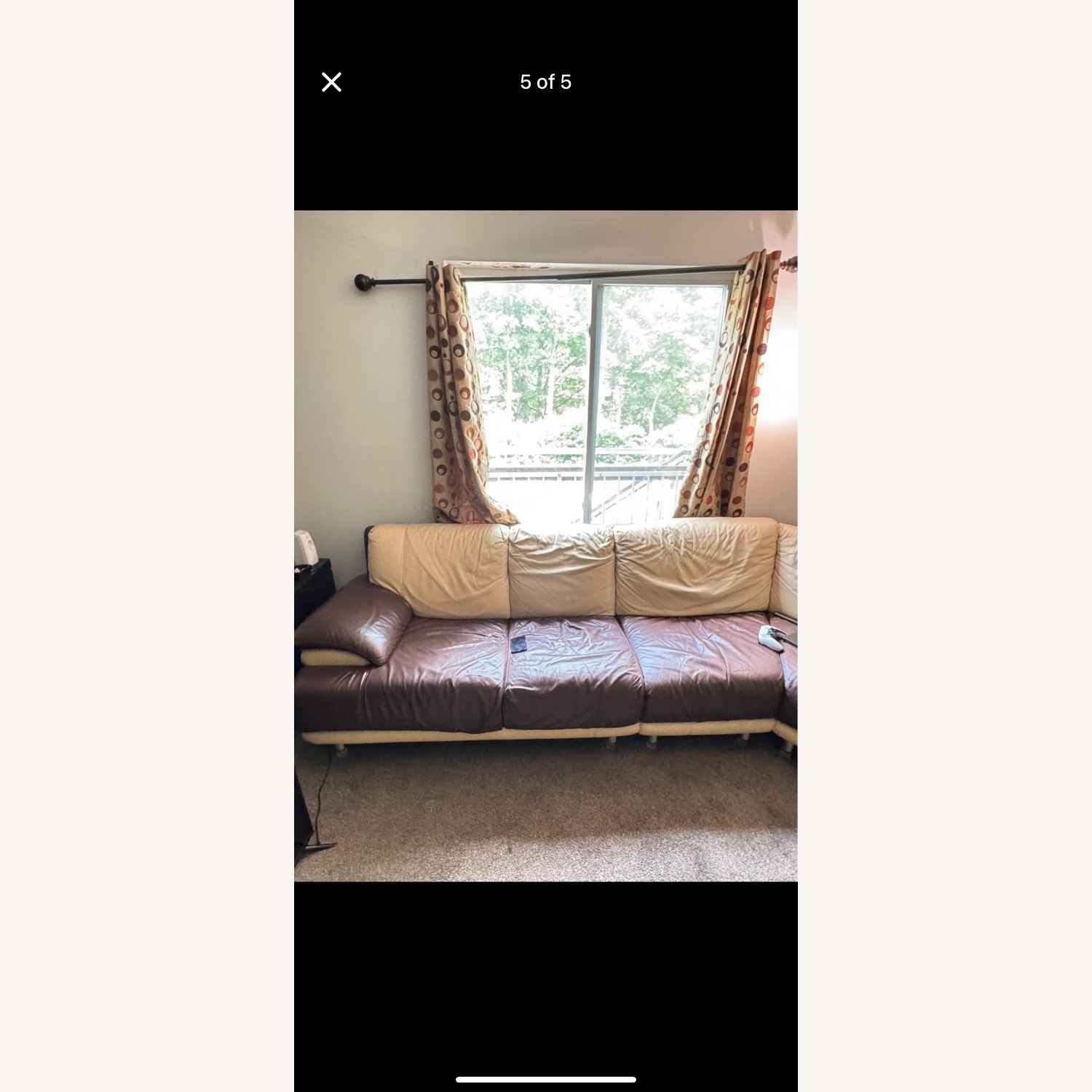 Large Leather Sectional Sofa - image-4