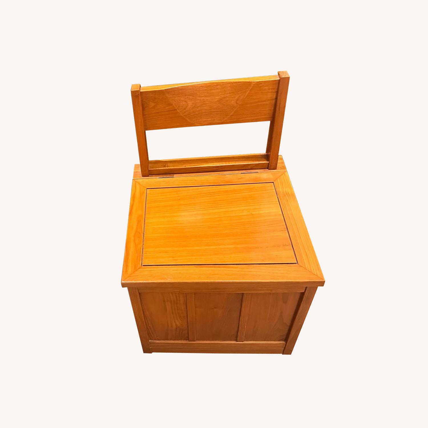 Solid Teak Wood Benches With Storage - image-0