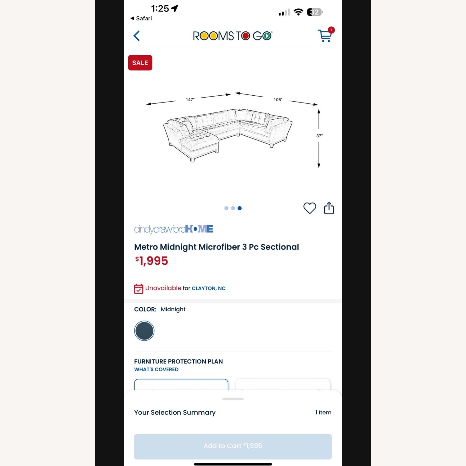 Cindy Crawford Sectional - image-3