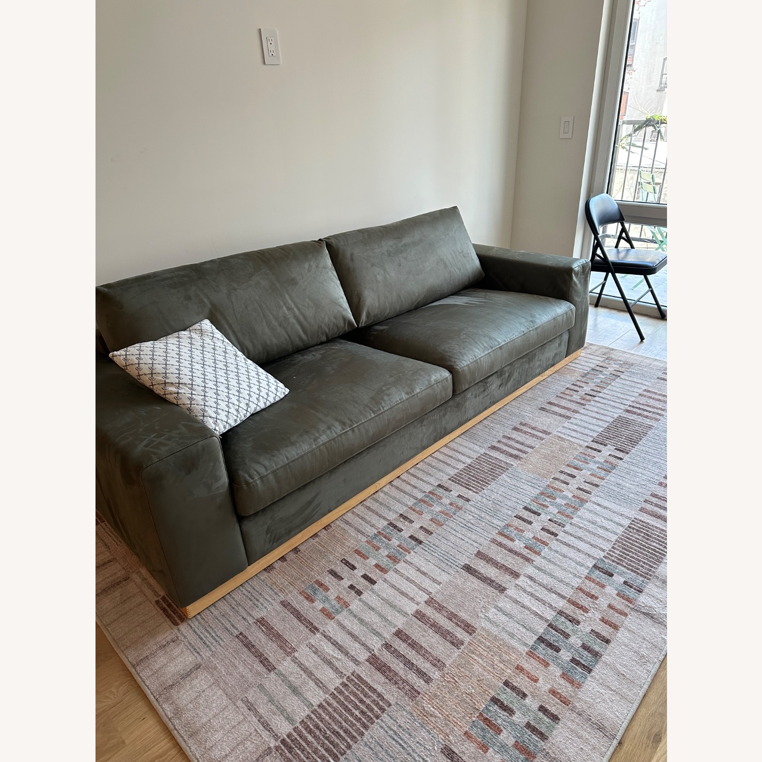 Rove Concepts Noah Sage Vegan Suede Sofa - image-3