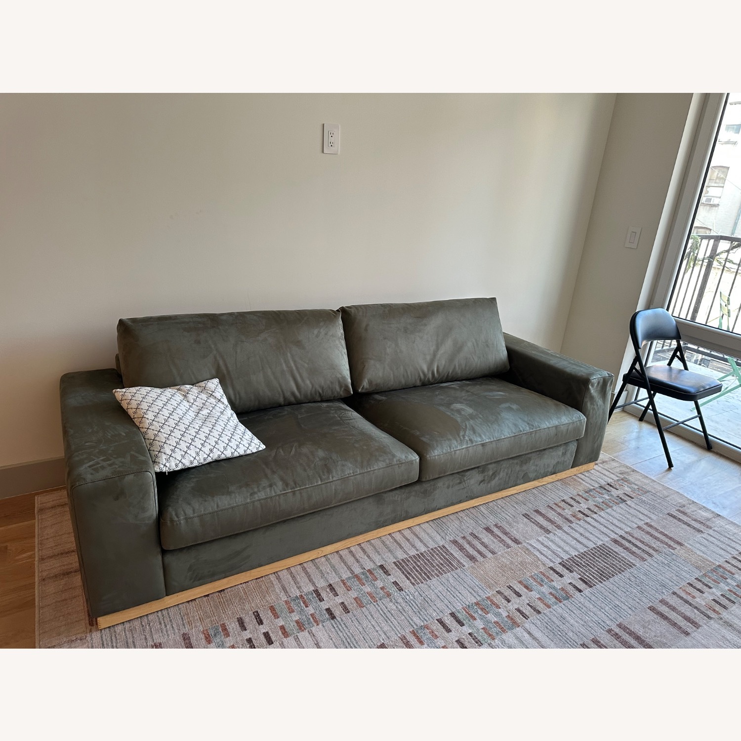 Rove Concepts Noah Sage Vegan Suede Sofa - image-2