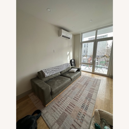 Used Rove Concepts Noah Sage Vegan Suede Sofa for sale on AptDeco