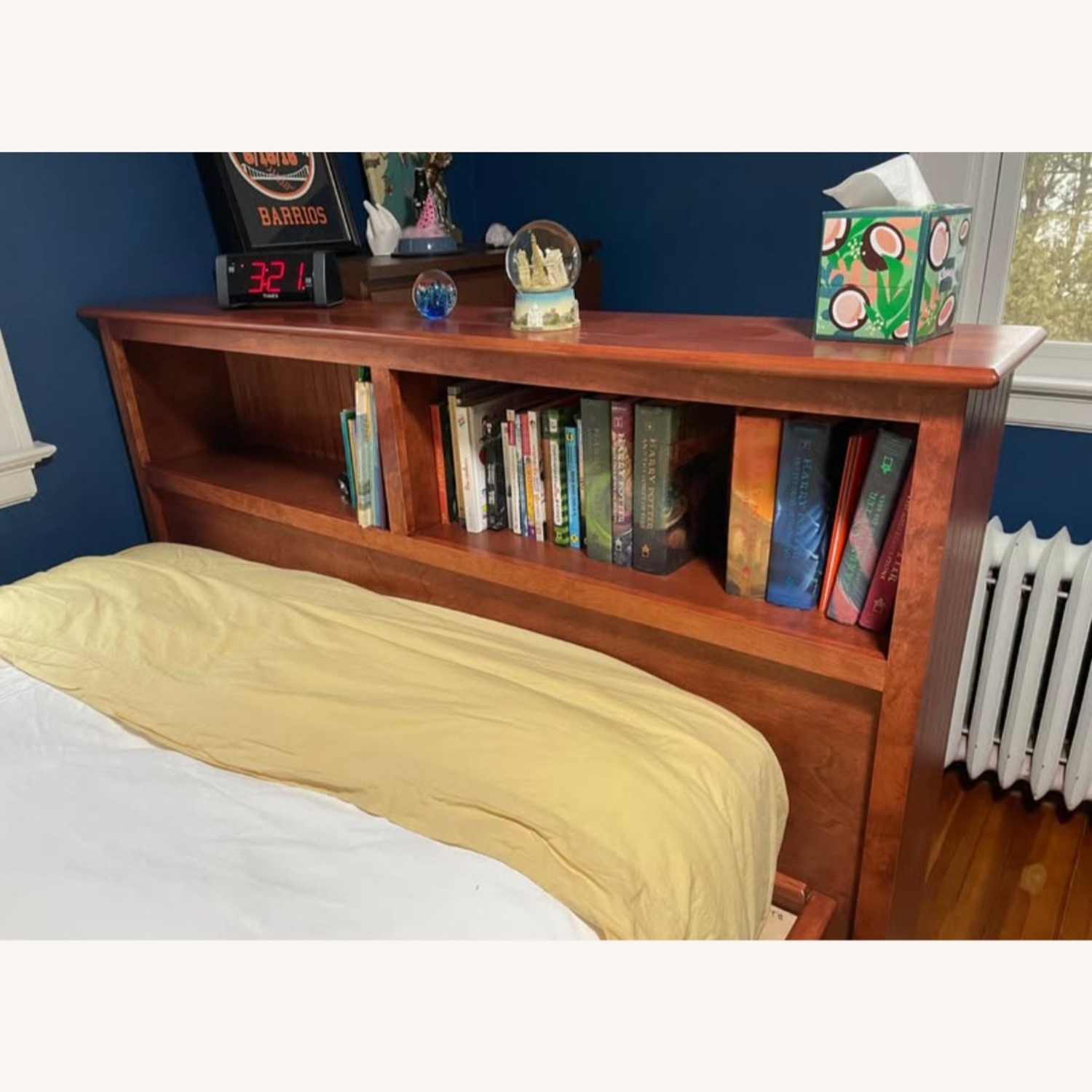 Full Size Storage Bed with Bookcase Headboard - image-7