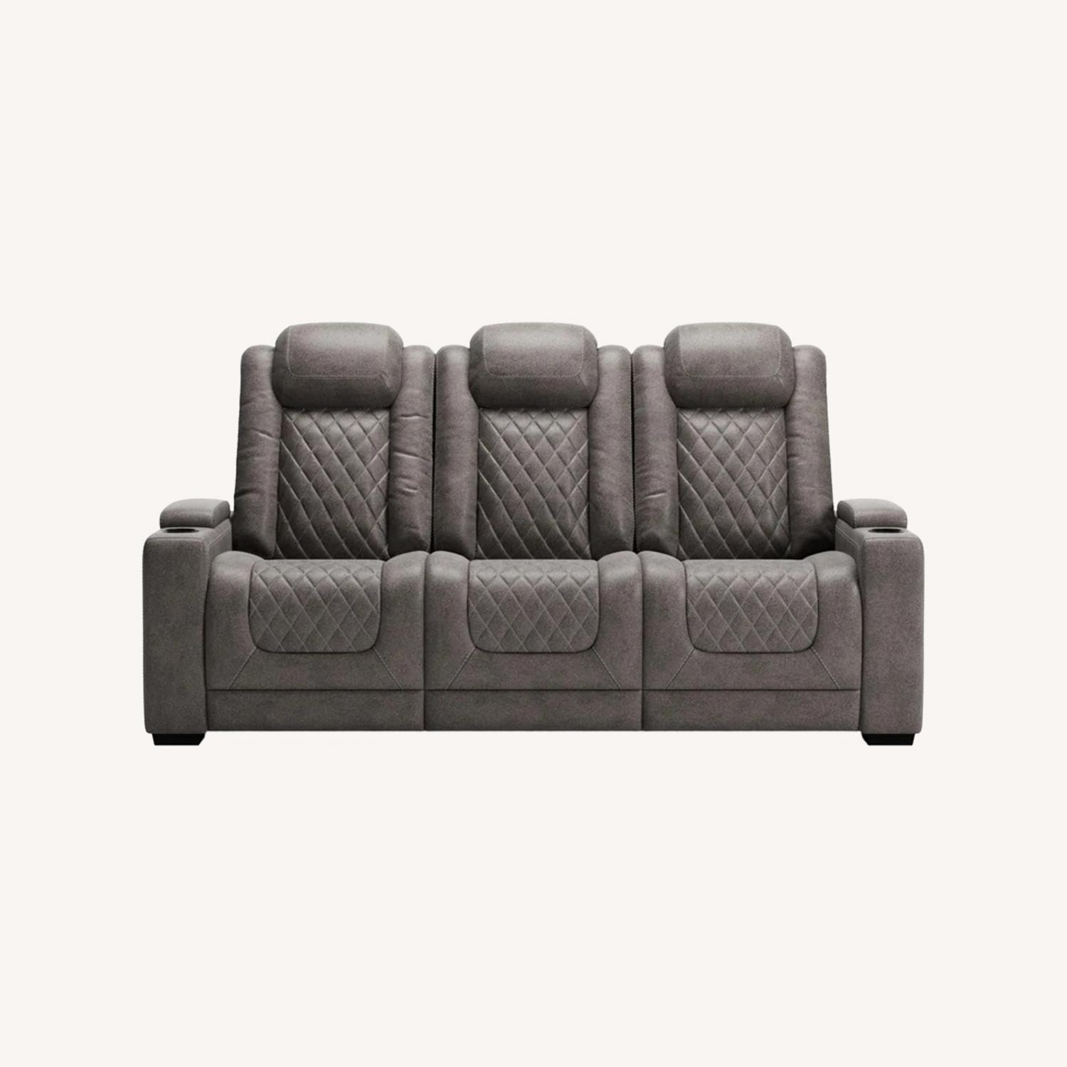 HyllMount Dual Power Reclining Sofa - image-0