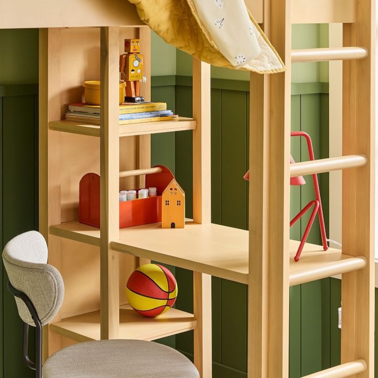 West Elm Nash Bed/Desk (Twin) - image-2