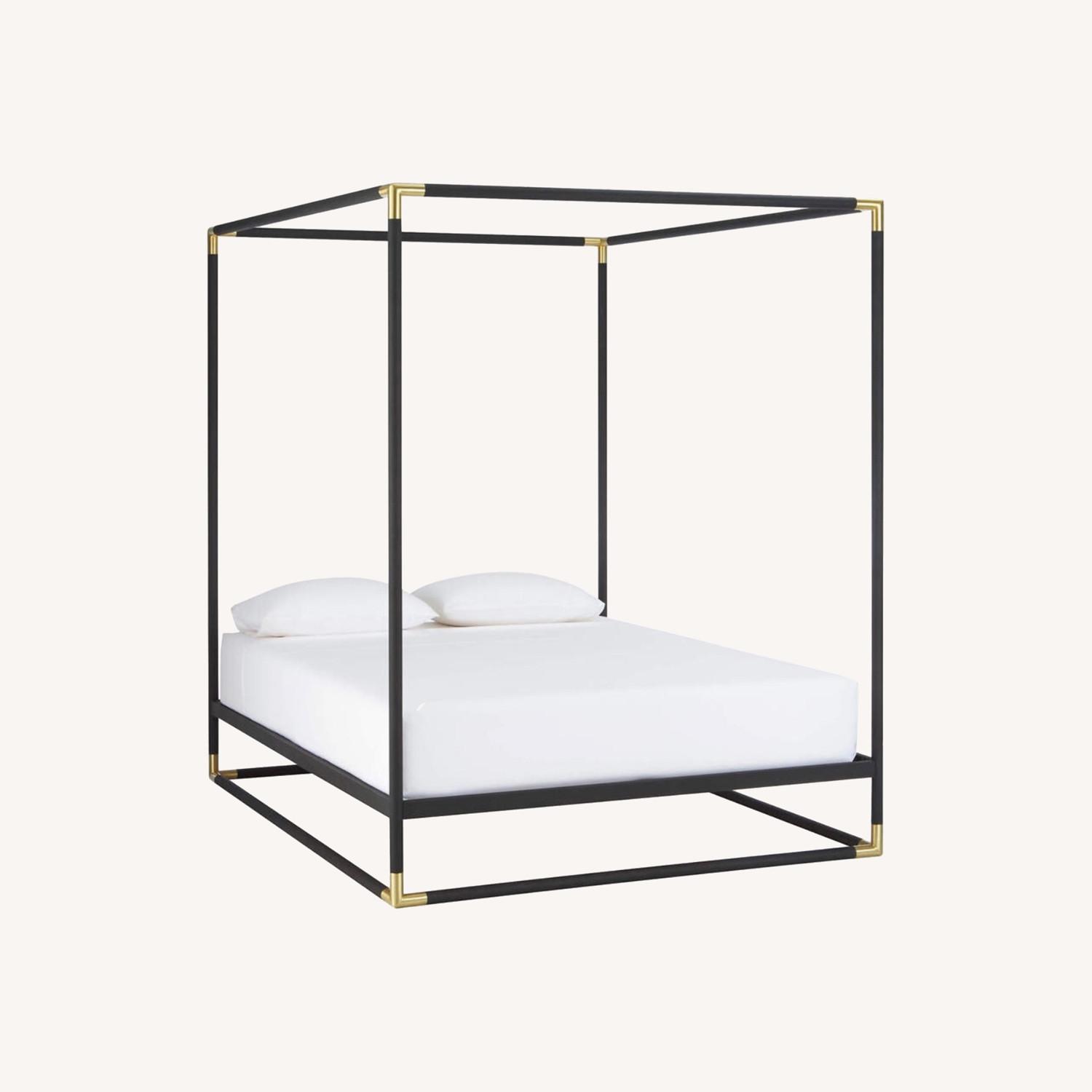 CB2 Queen Canopy Bed - image-0
