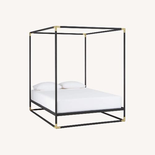 Used CB2 Queen Canopy Bed for sale on AptDeco