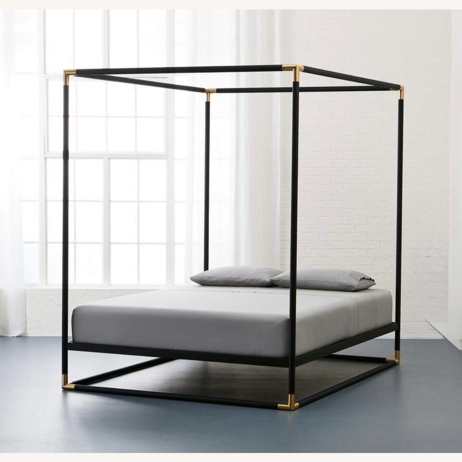 CB2 Queen Canopy Bed - image-1