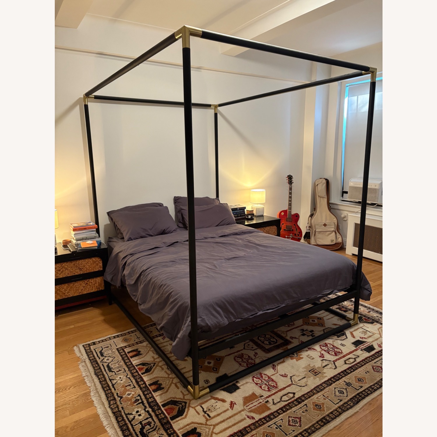 CB2 Queen Canopy Bed - image-5