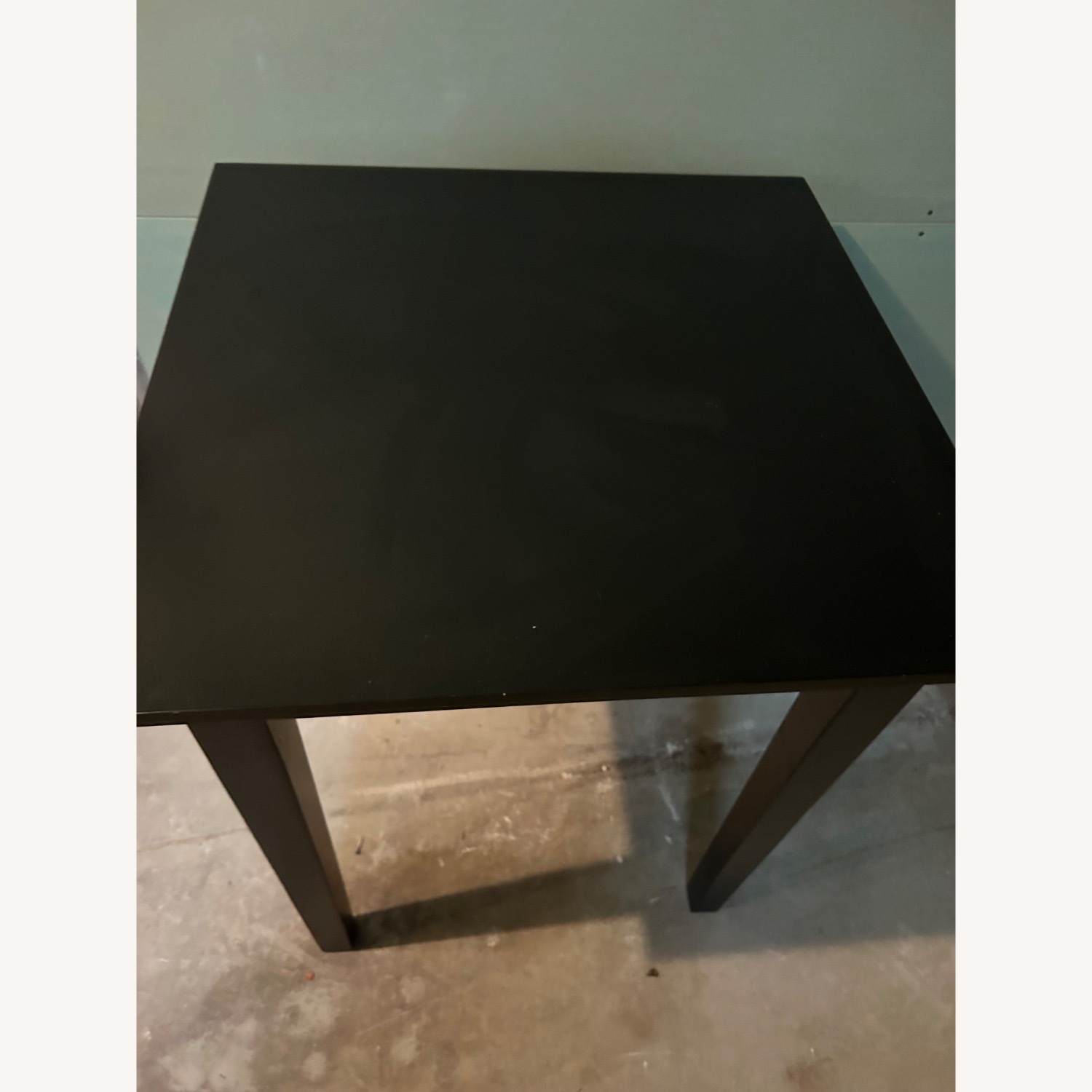 Black Wood Square Dining Table - image-2