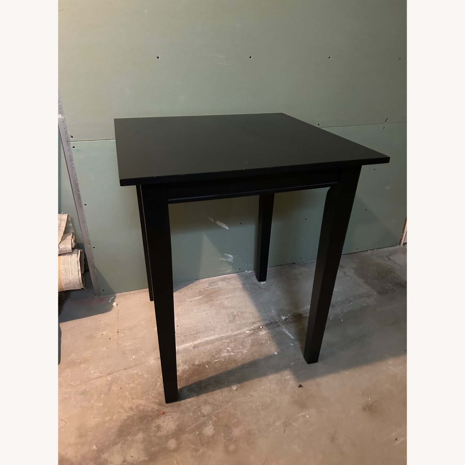 Black Wood Square Dining Table - image-3