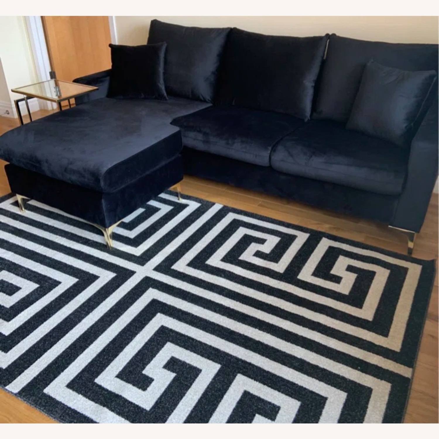 Greek Key Area Rug - image-1