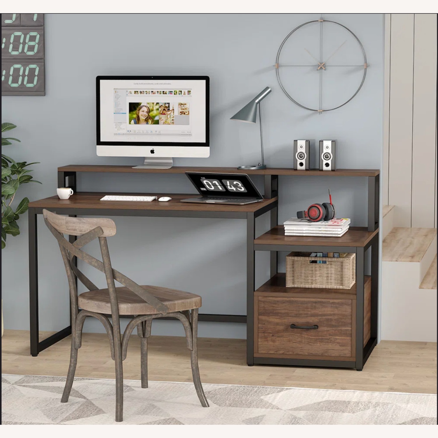 Marlaya Reversible Computer Desk - AptDeco