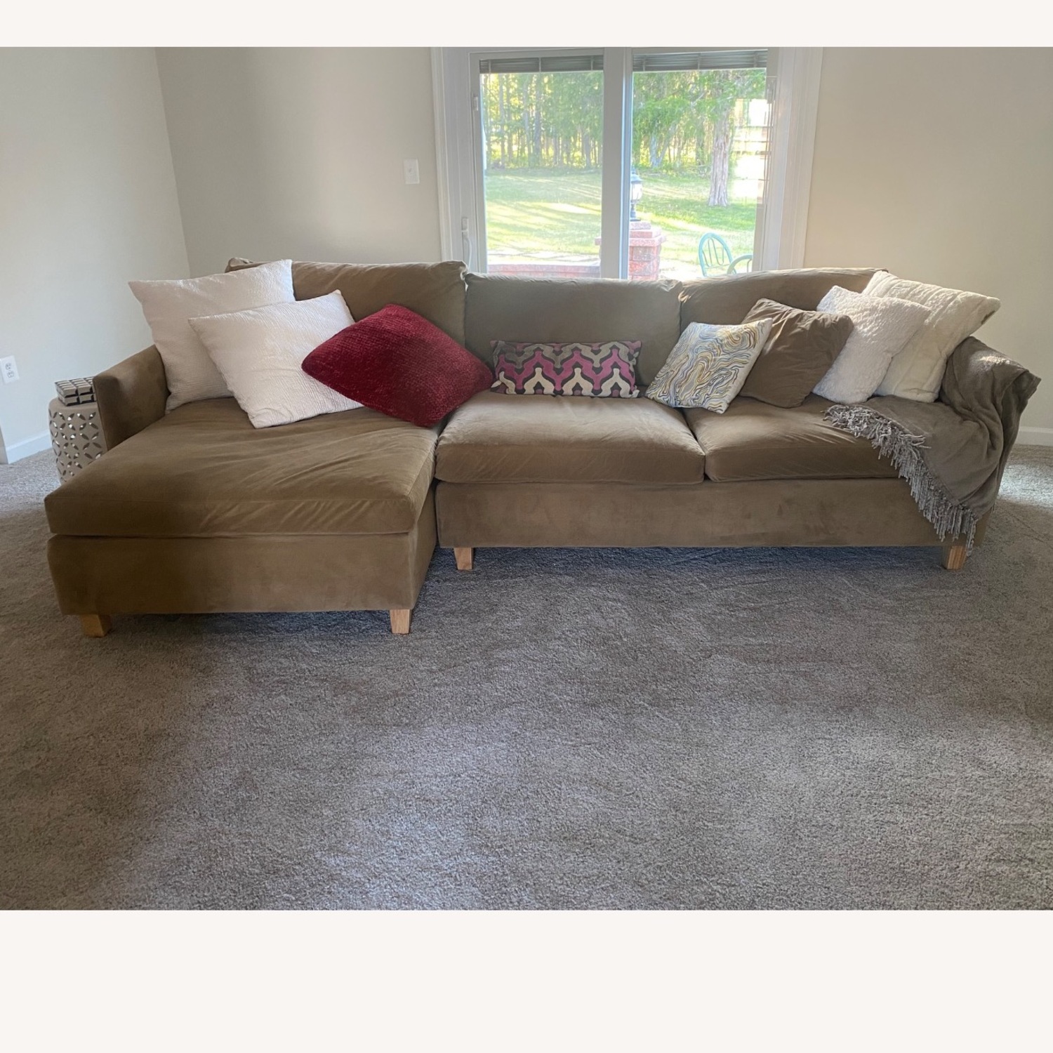 Crate & Barrel Natural Clean Sectional - image-3