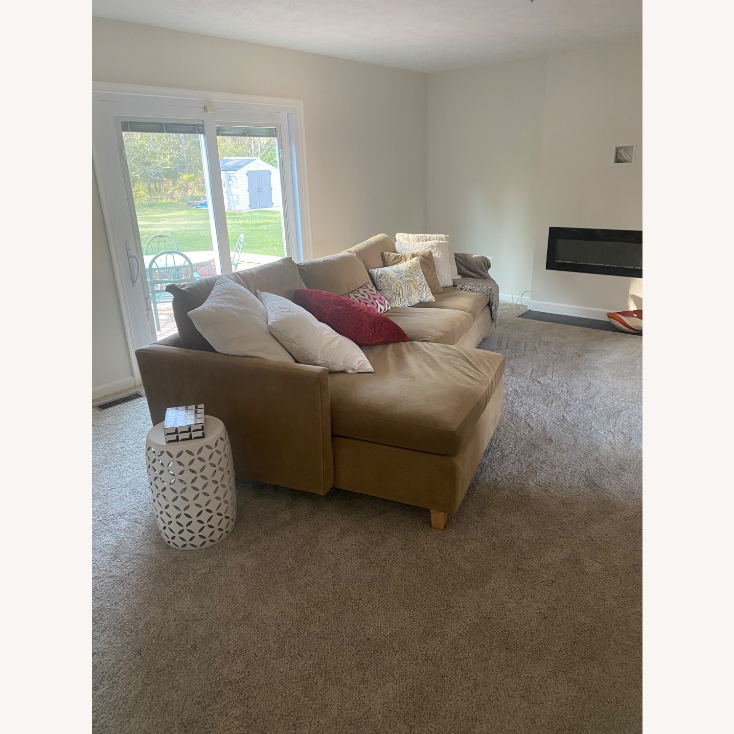 Crate & Barrel Natural Clean Sectional - image-1