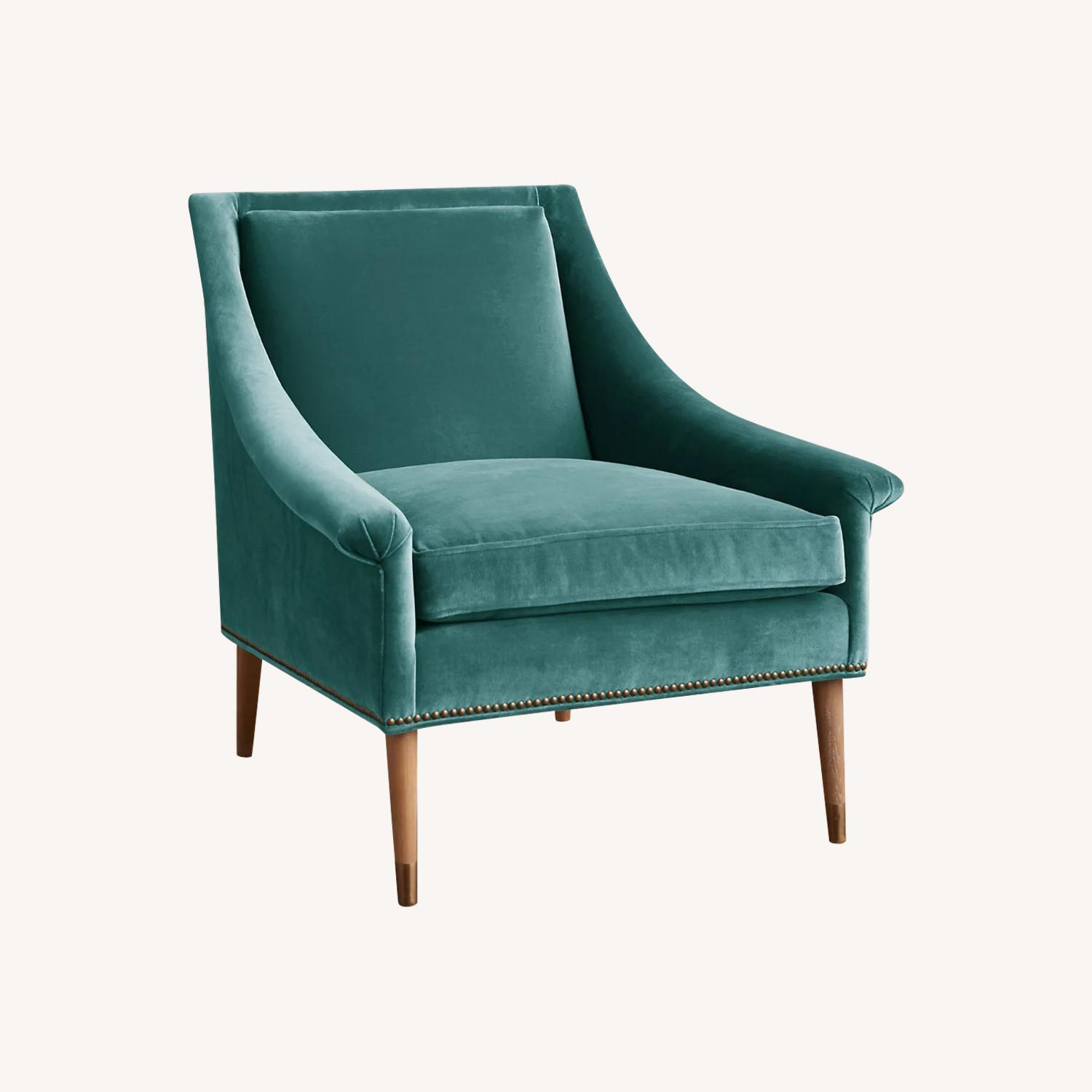 Anthropologie Velvet Tillie Chair - image-0