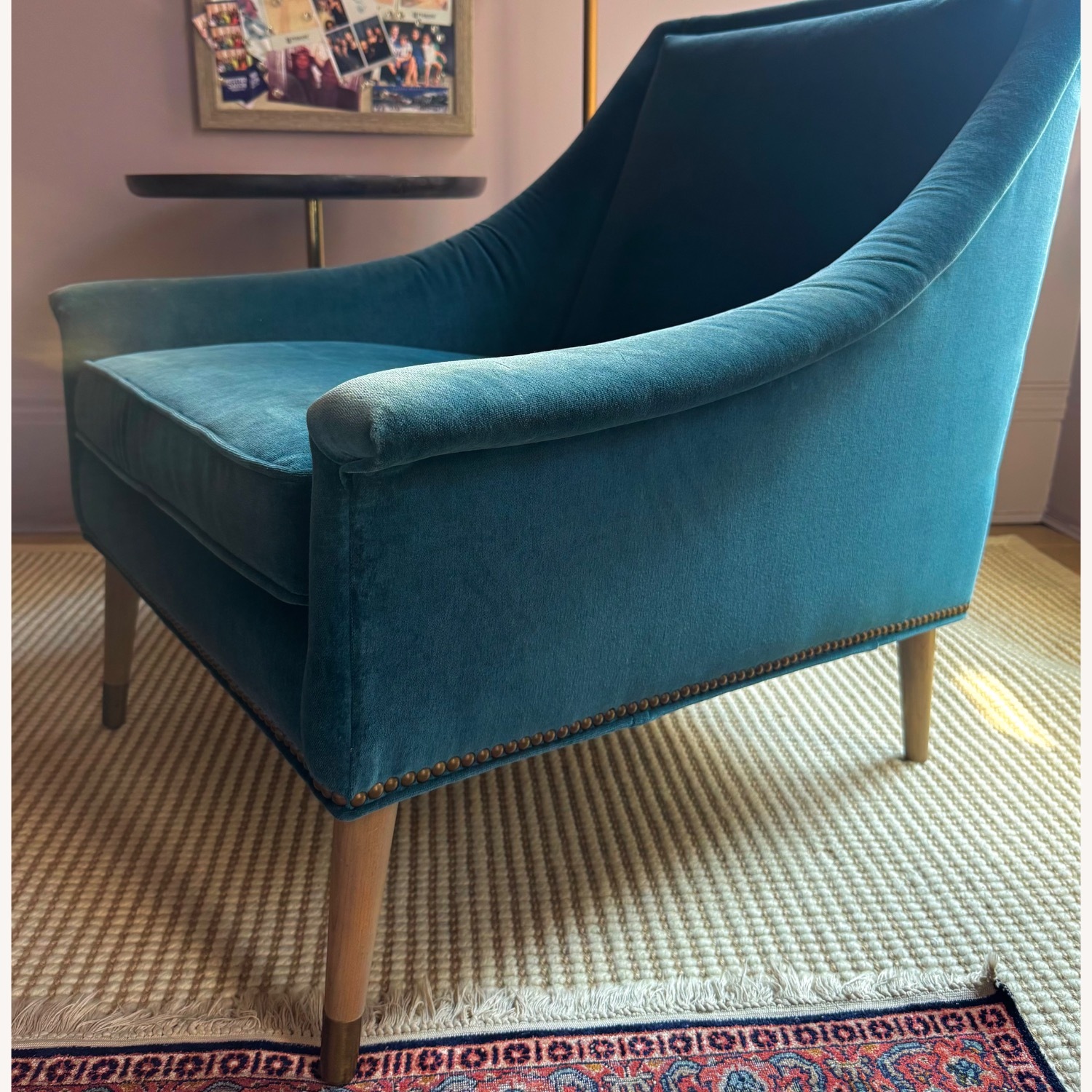 Anthropologie Velvet Tillie Chair - image-3