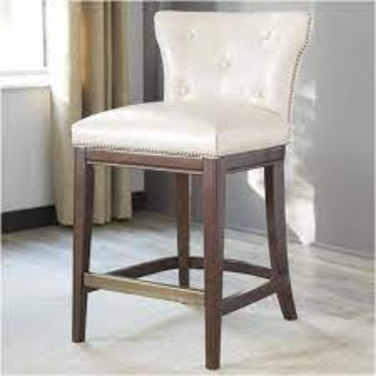 Ashley Wooden and Leather Stools - image-4