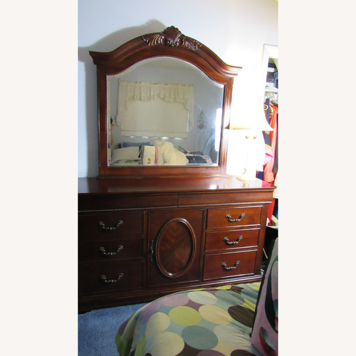 Used Mint Davis International Dresser & Mirror for sale on AptDeco